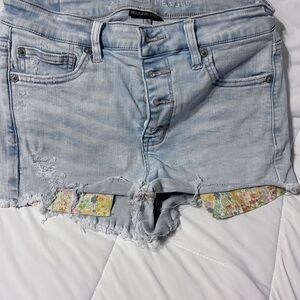 American Eagle Outfitters Light Blue Jean Shorts